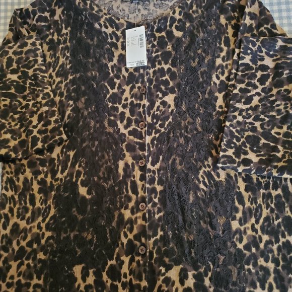 Renuar Sweaters - *SALE*~ANIMAL PRINT CARDIGAN